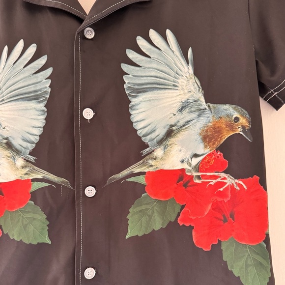 Profound Aesthetic  Flying Birds Short Sleeves Shirt - Picture 4 of 11